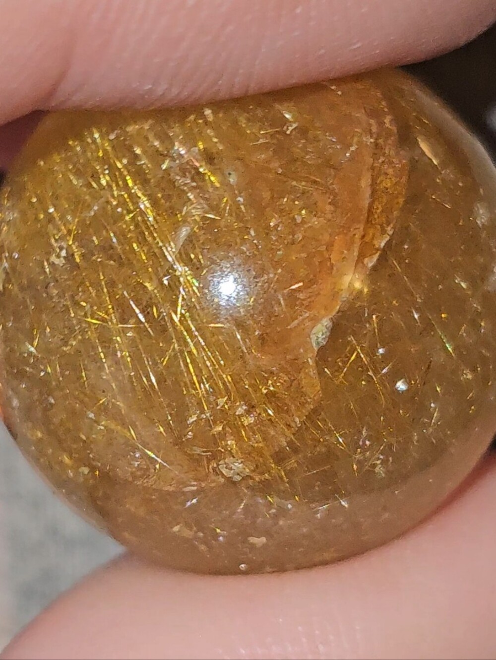 NEW✨️Golden Rutilated Quartz Sphere | 13g Chock-Full Venus Hair-Bahia Mines! HG!